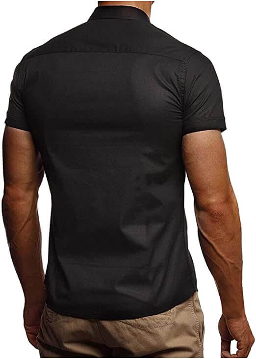 Polo shirt med knapp för män