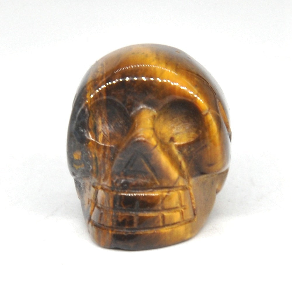 Naturlig dödskalle kristall sten