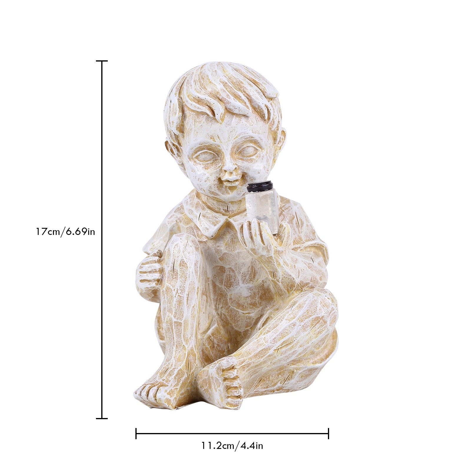 Barn med solfångare Fireflies trädgårdsstatyer