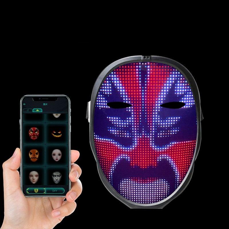 Digital mask som omvandlar ansiktet