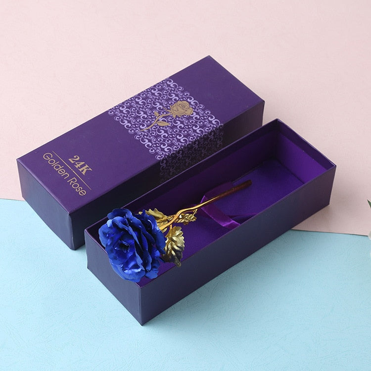 24K folie pläterat guld Rose