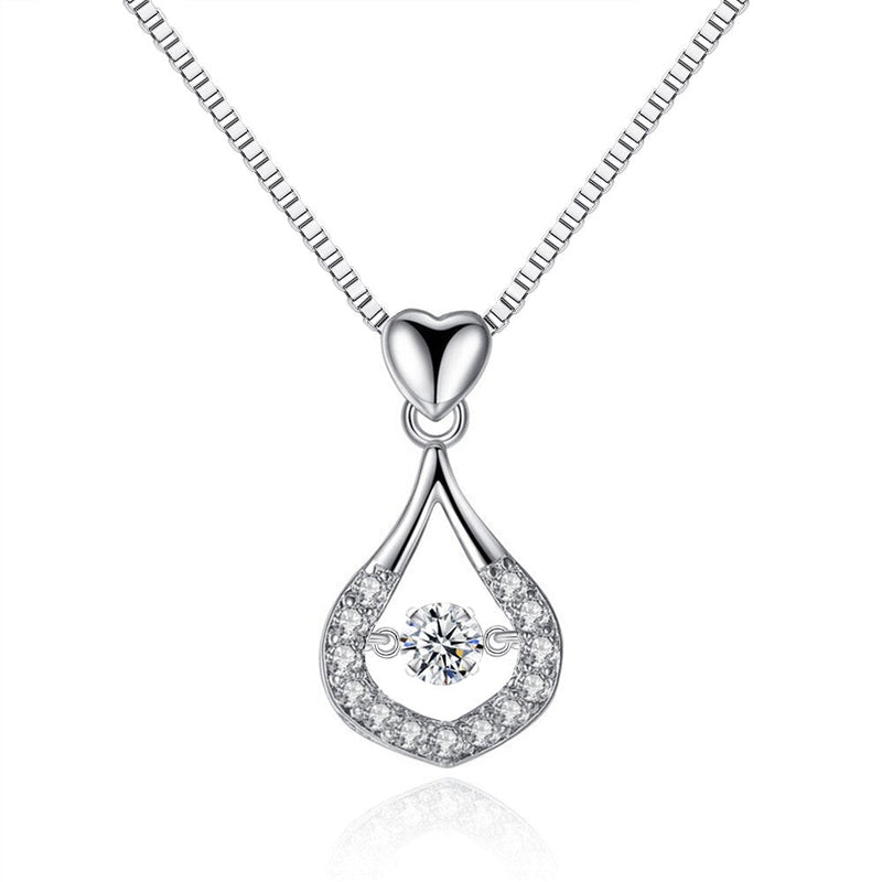 Vattendroppe Crystal hängande halsband