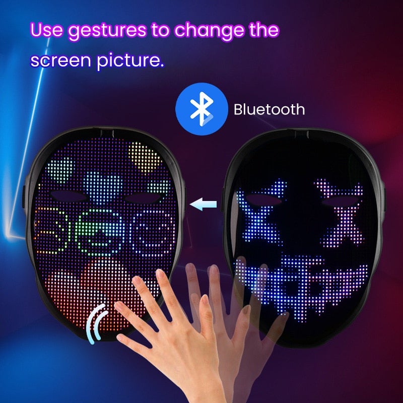 Digital mask som omvandlar ansiktet