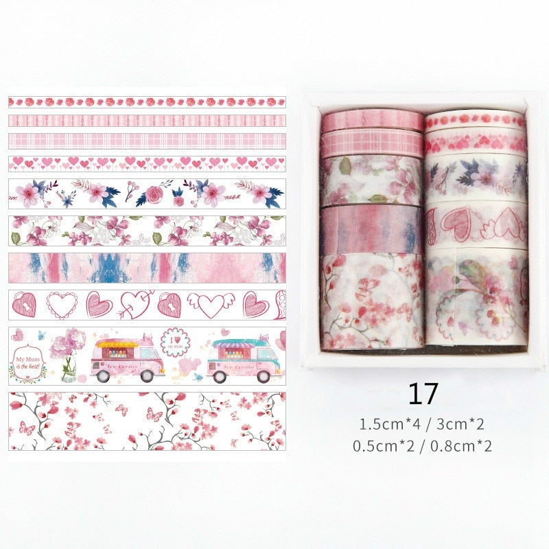 Dekorativa Washi Tape-satser