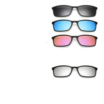 Magnetiska polariserade glasögon med clips