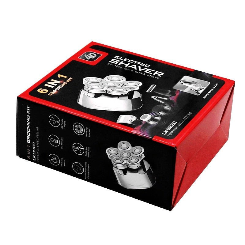 6 i 1 elektrisk rakhyvel