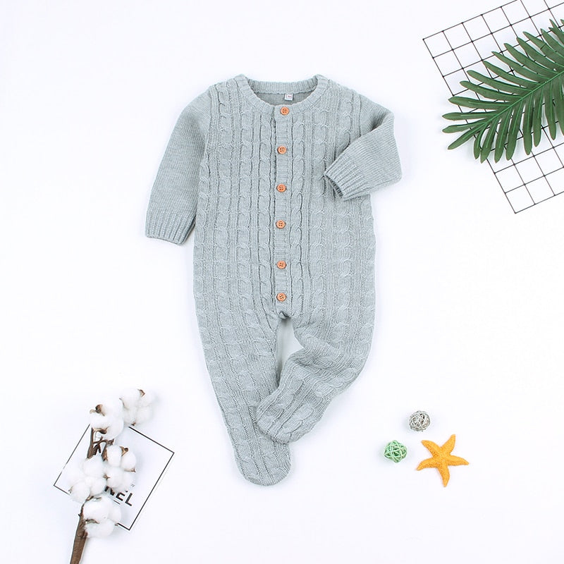 Stickad barn Romper
