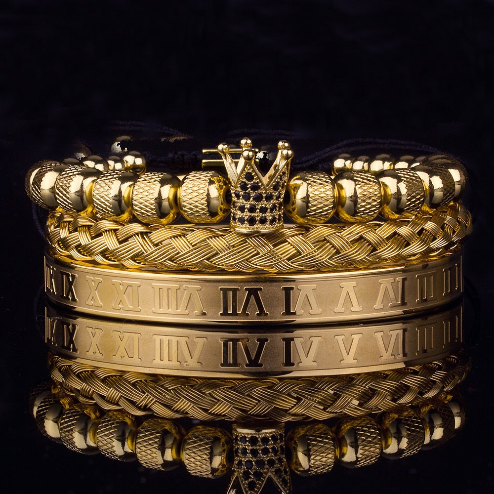 Lyx Krona Armband Set