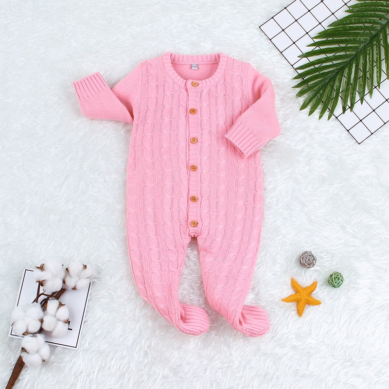 Stickad barn Romper