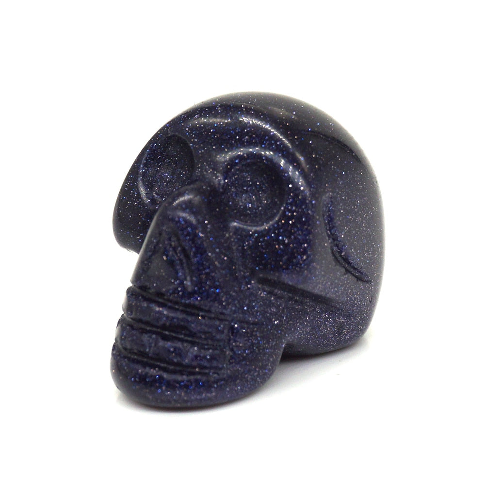 Naturlig dödskalle kristall sten