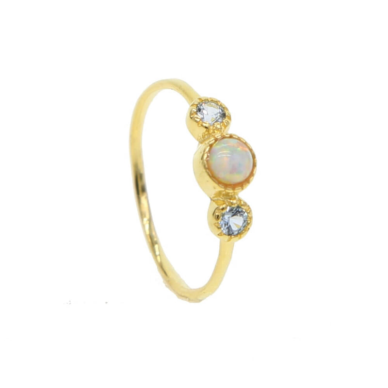 Månsten pärla ring