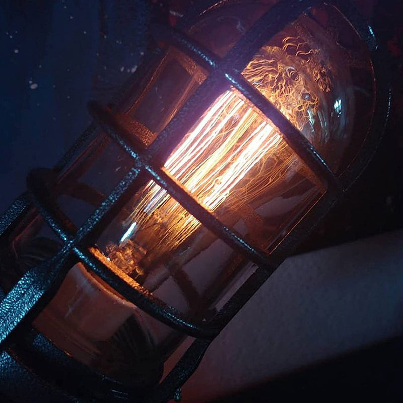 Steampunk Retro Rocket Lampa | Handgjord inredning i industriell stil med justerbar belysning
