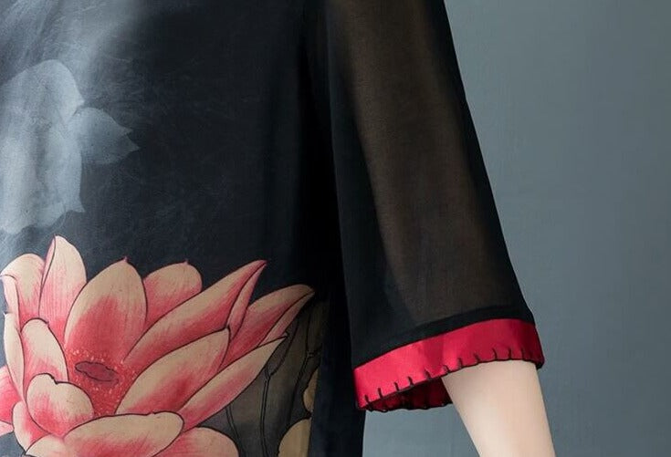 Klänning i äkta mjukt silke