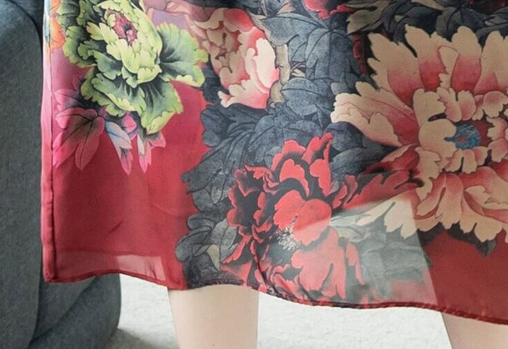 Klänning i äkta mjukt silke