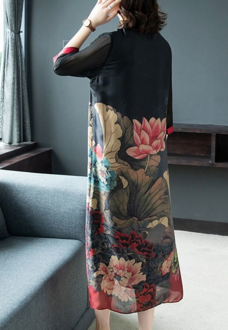 Klänning i äkta mjukt silke