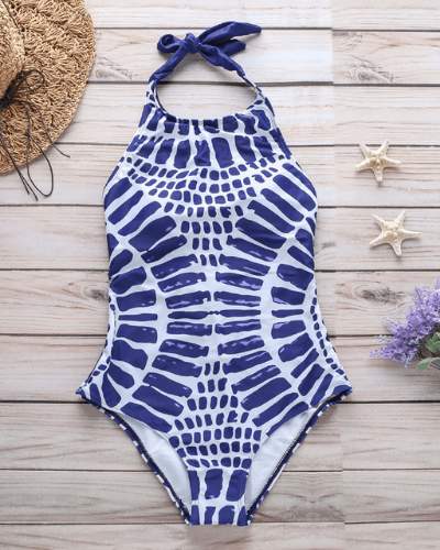 Svart och vit baddräkt