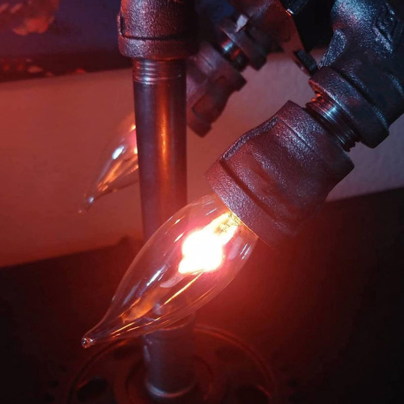Steampunk Retro Rocket Lampa | Handgjord inredning i industriell stil med justerbar belysning