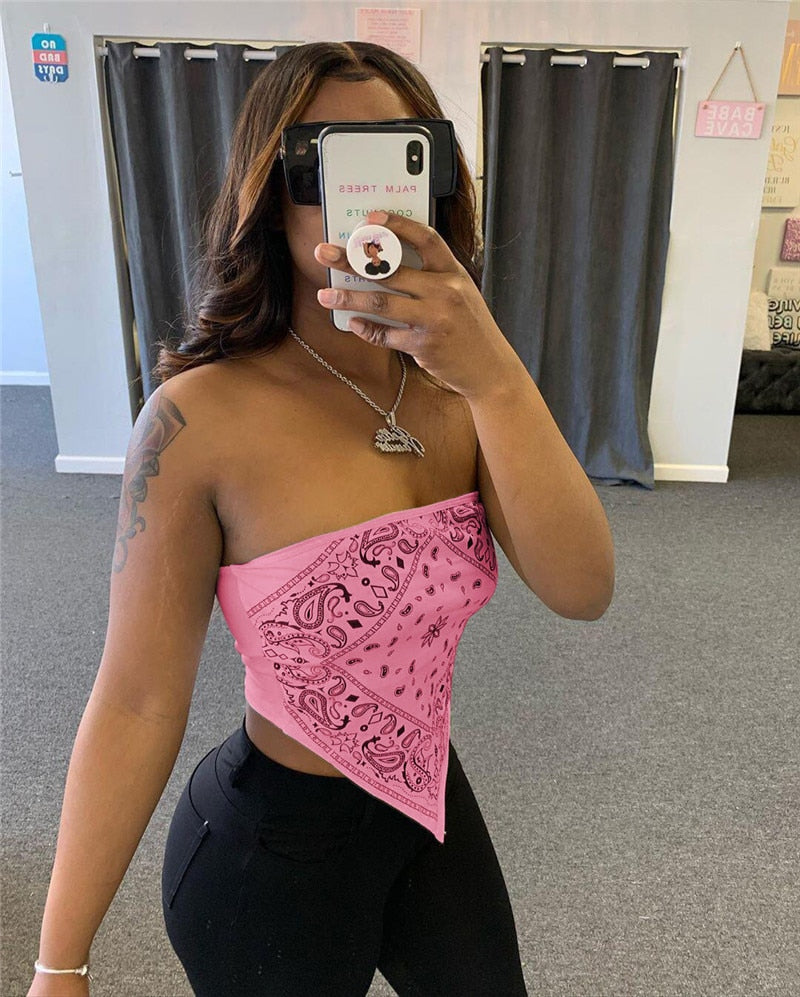 Tube Crop Bandana toppar