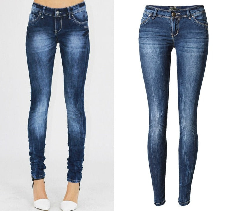 Kvinnan skinny jeans
