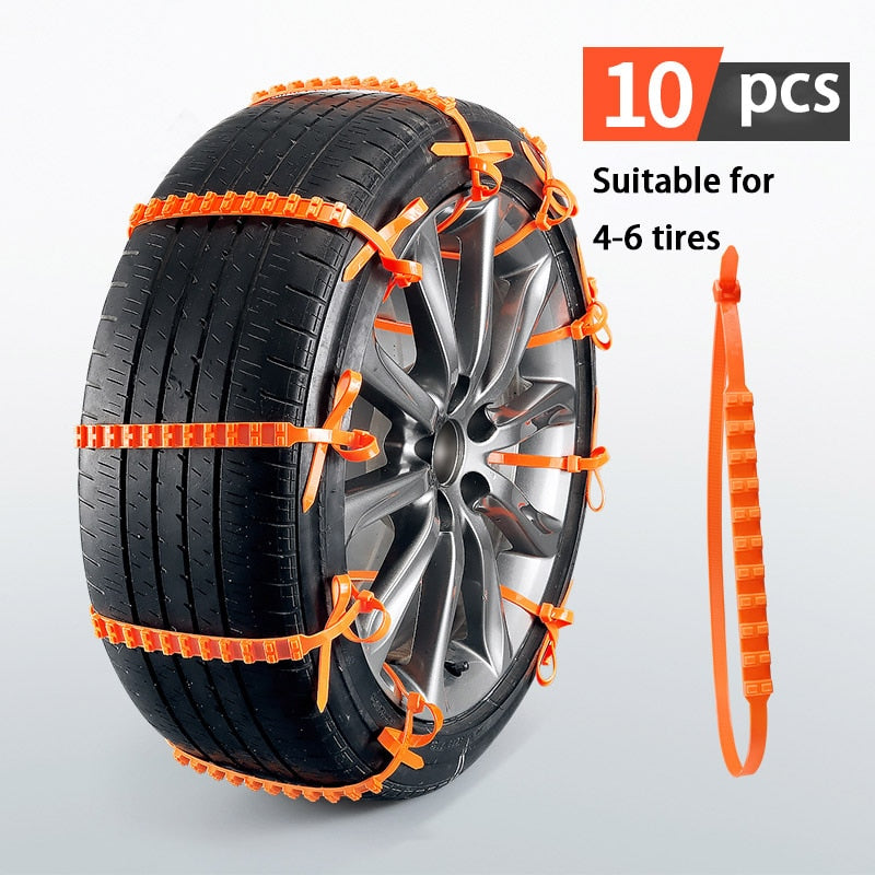 Anti-skid däckkedjor (10 st)