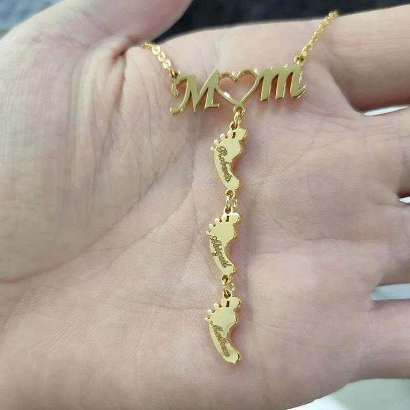 Baby Feet Mom Halsband