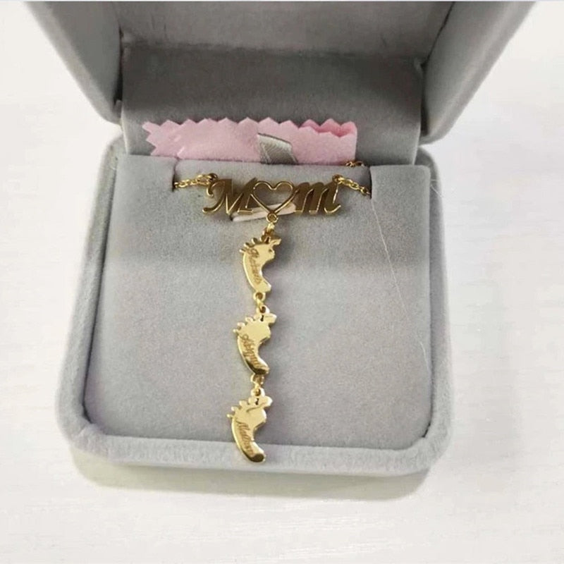 Baby Feet Mom Halsband