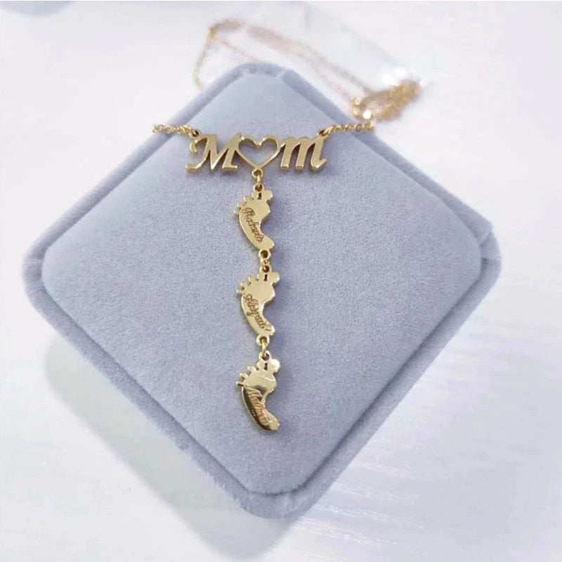 Baby Feet Mom Halsband