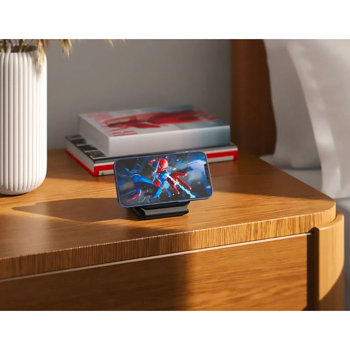 Vikbar magnetisk trådlös laddare