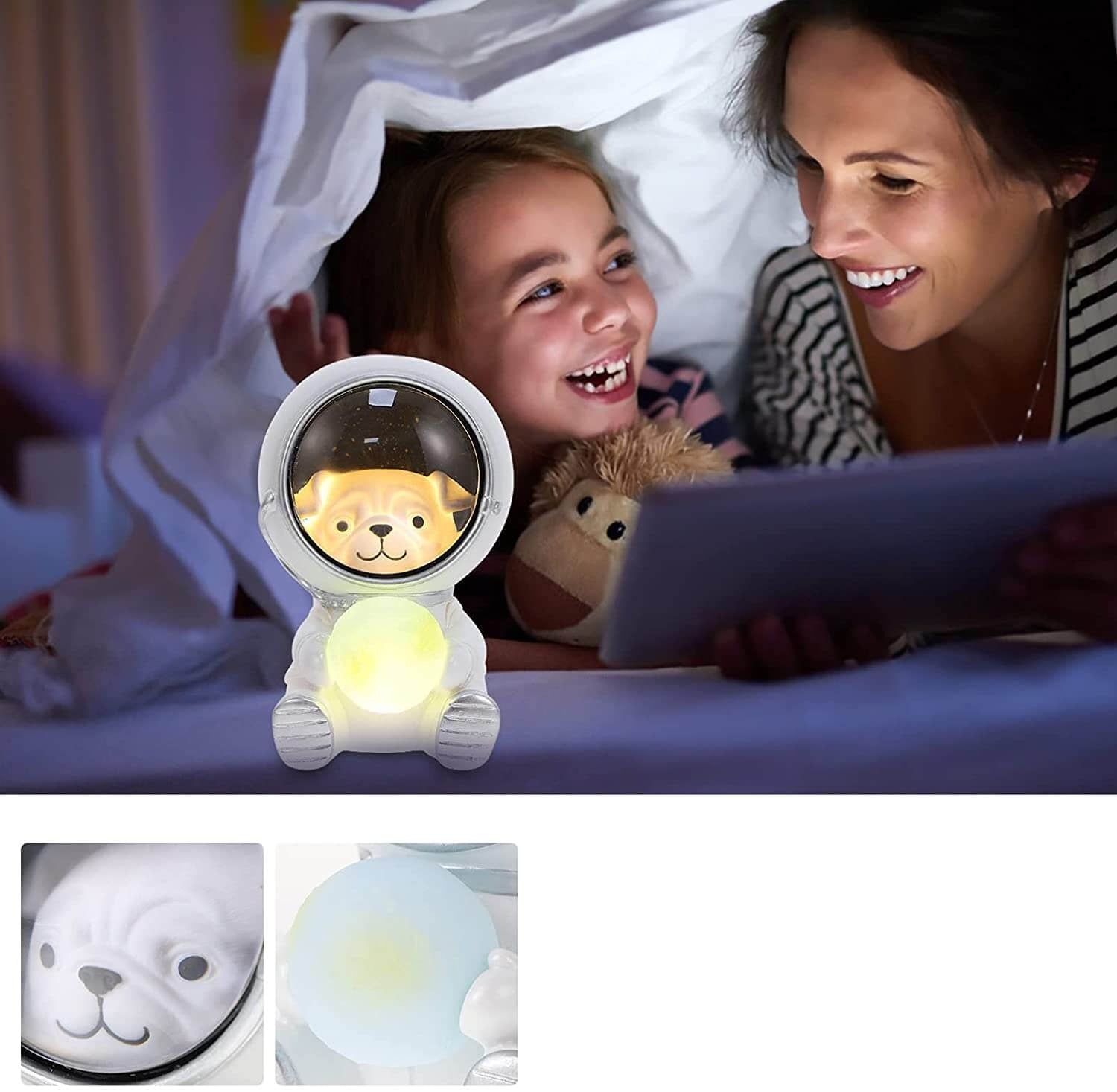 Astronaut LED-nattljus