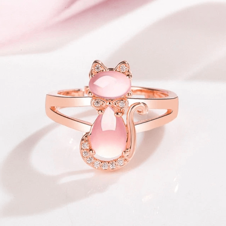 Opal katt ring