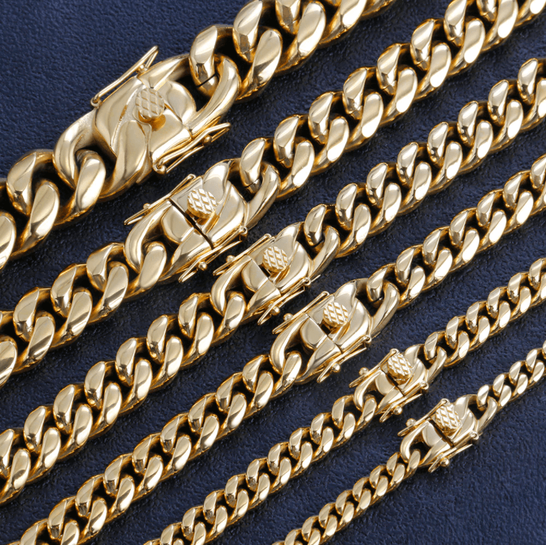 Kubansk länk kedja halsband