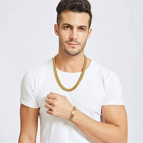 Kubansk länk kedja halsband