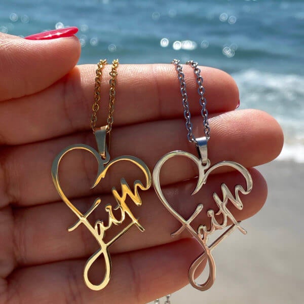 Hjärtat av tro halsband