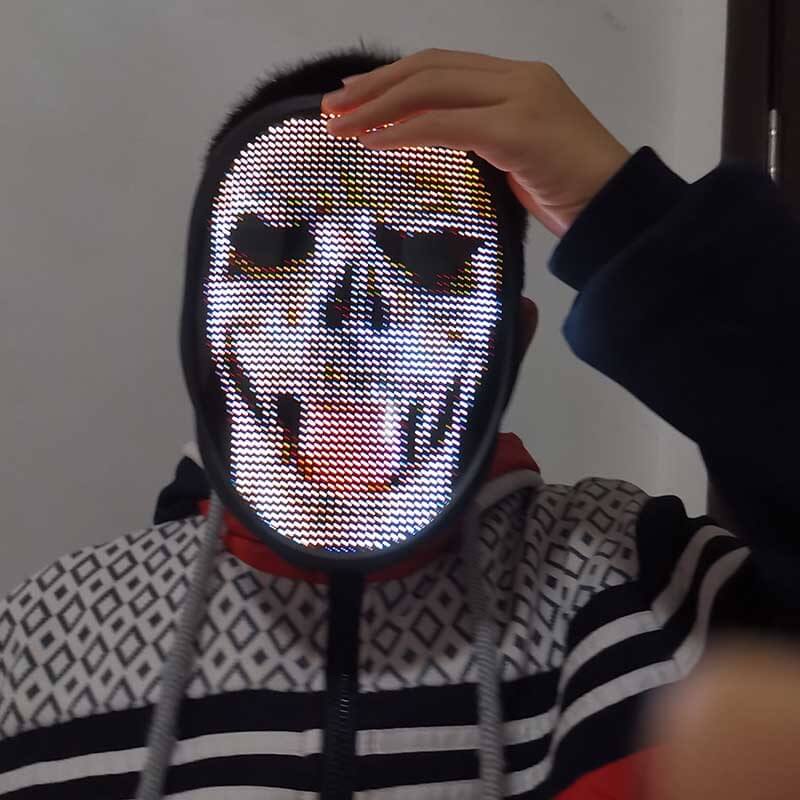 Digital mask som omvandlar ansiktet