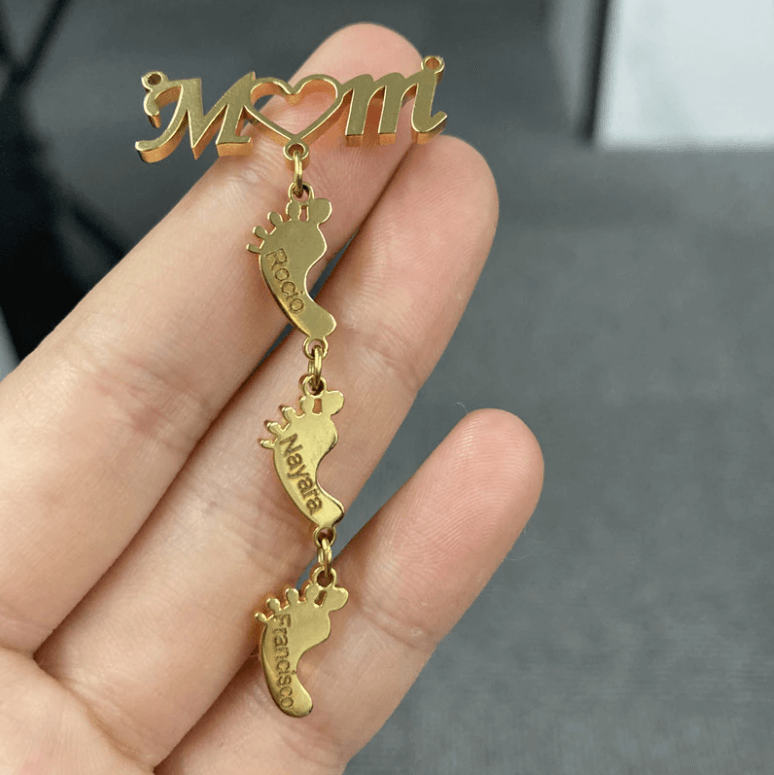 Baby Feet Mom Halsband