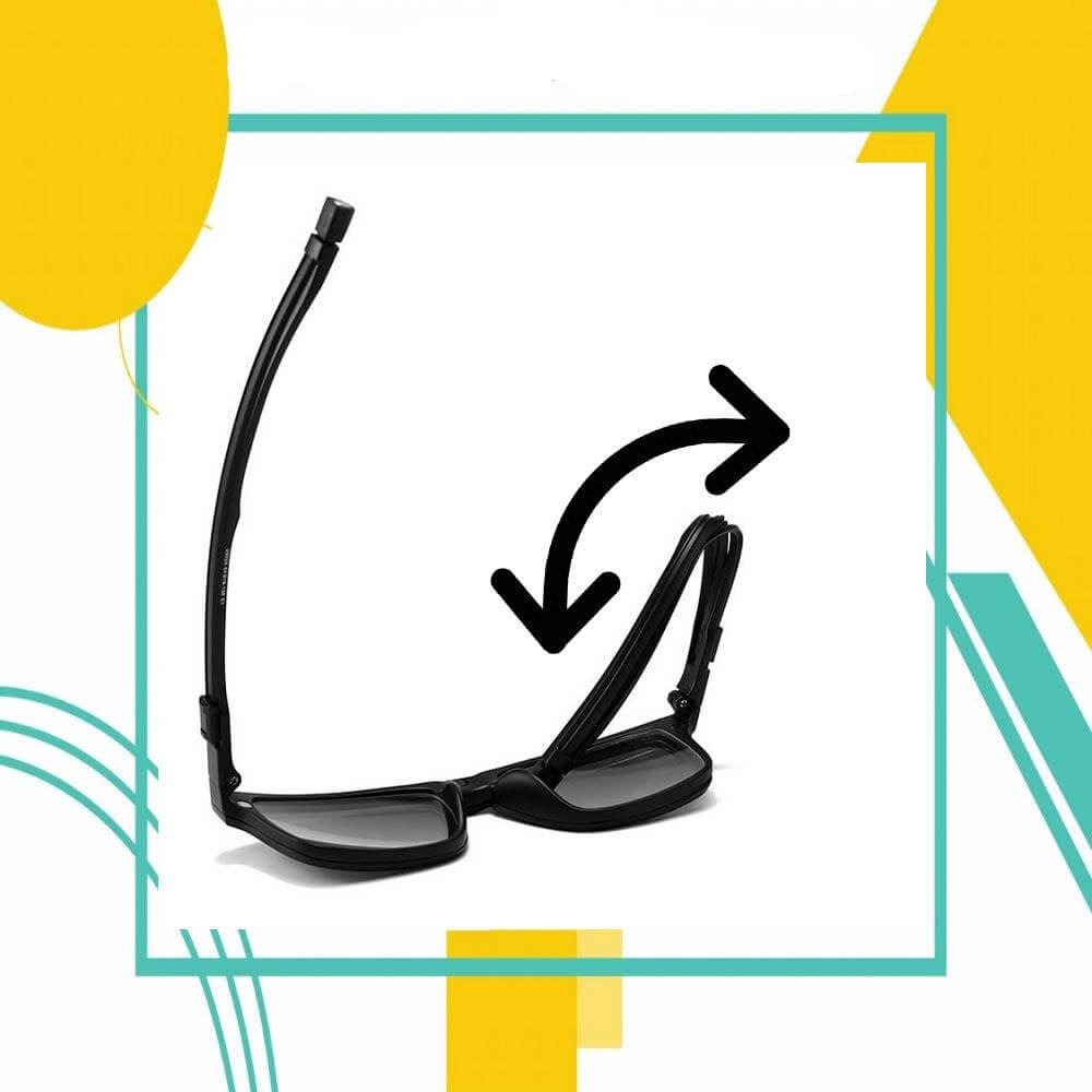 Magnetiska polariserade glasögon med clips