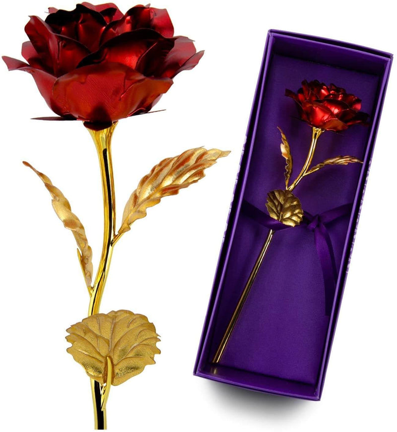 24K folie pläterat guld Rose