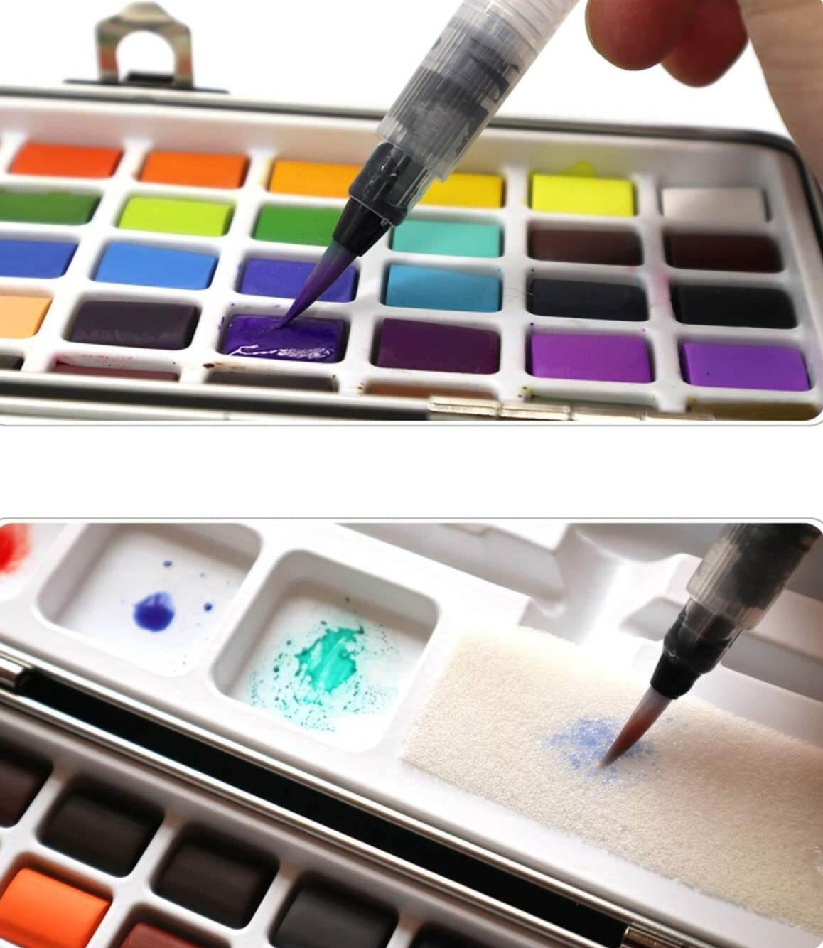 Bärbar akvarellfärg färg set